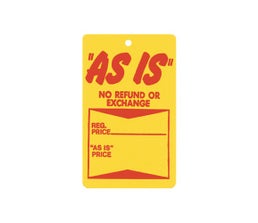 "As Is" Tags - Unstrung - Red/Yellow