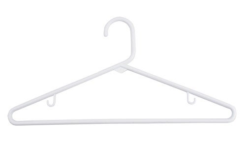 coat hook plastic hanger White Plastic Hangers 