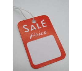 "Sale Price" Tags - Small Strung - Red/White