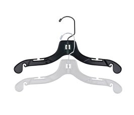 Junior Size Super Heavy Weight Plastic Shirt Hangers - 14”