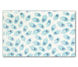 Soft Blue Peacock Tissue Paper, 20” x 30”