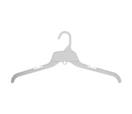 Plastic Top Hanger - Economy Heavy Weight - 18" White