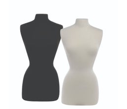 Ladies Jersey Covered Dressmaker Form, Torso – FORM ONLY 