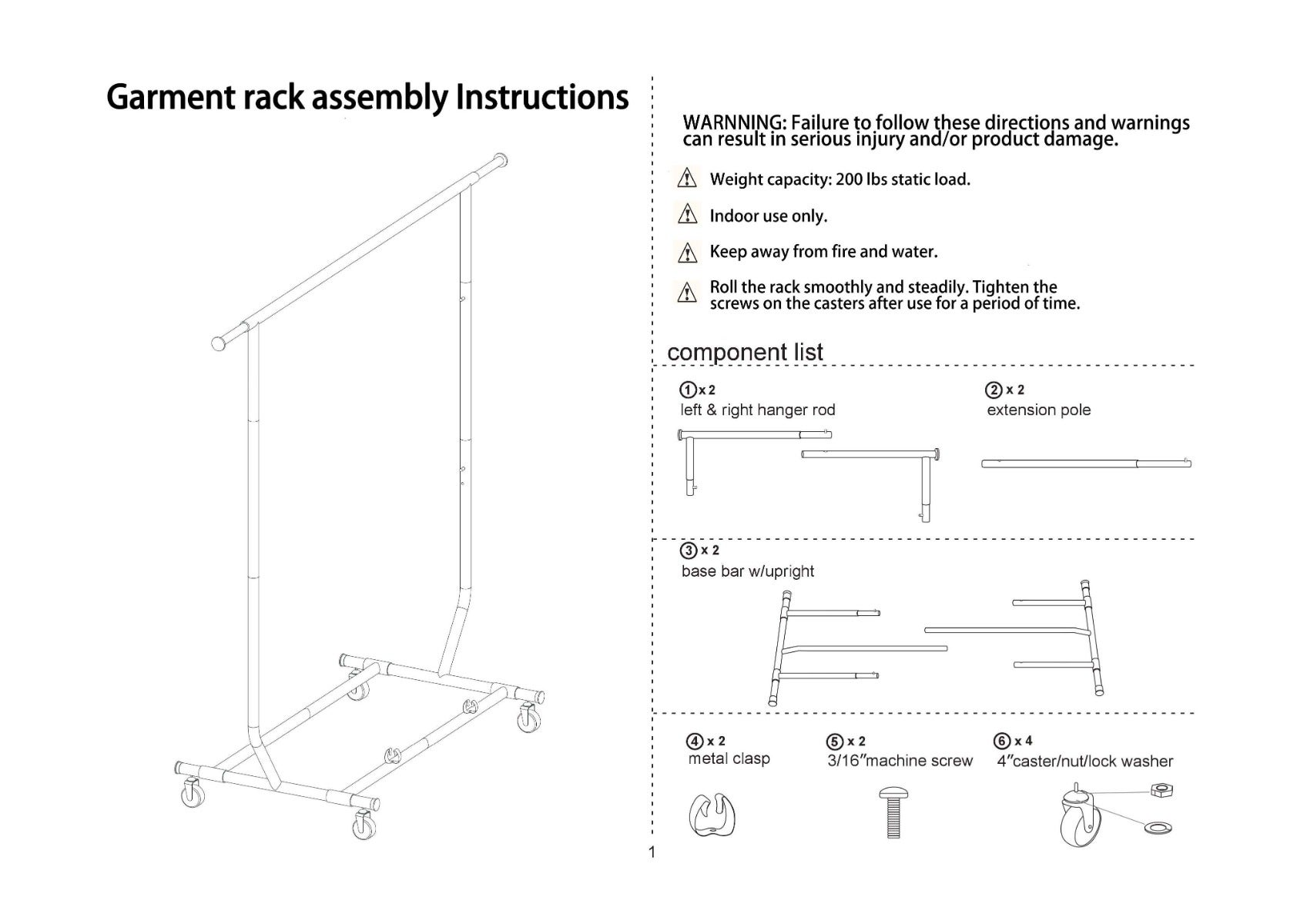 Room essentials rolling garment rack instructions shop