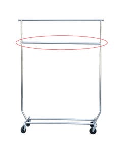 Add on Bar for Rolling Clothes Racks (RCS-1), Chrome