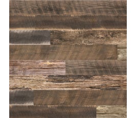 Textured Slatwall Panel, Reclaimed/Mixed Wood Planks
