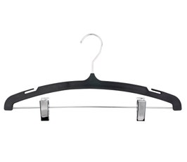 Plastic Suit Hangers - 15" Black Polystyrene