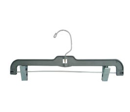 Plastic Pant Hangers - Heavy Weight - 14" Pewter Finish