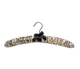 Satin Boutique Hangers - Matching Bow - 15" Tiger Stripes