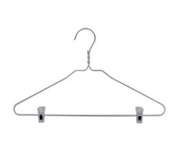 Metal Suit Hangers - 16 1/2" Brushed Aluminum